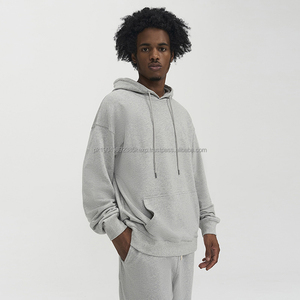 Sweat à capuche surdimensionné du fabricant, 380GSM, en molleton français, sweat à capuche rétro pour homme, ample, personnalisé, designer, 100% coton, sweat à capuche lourd - Product Image 2