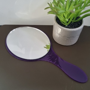 Meilleur accessoire pour cils et sourcils Miroir de décoration de <span class=keywords><strong>salon</strong></span> en acrylique Miroir à main pour le maquillage Miroir à main compact Miroir de maquillage pour coiffeuse de luxe - Product Image 6