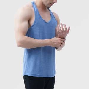 Débardeurs de gym en coton pour hommes Musculation Stringer Débardeurs Vente en gros Fitness Débardeur Tricoté Méthode de tissage - Product Image 4