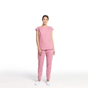 Ensemble d'uniformes médicaux pour femmes grande taille personnalisable, tissu tricoté, étiquette privée personnalisée, uniforme d'hôpital - Product Image 2