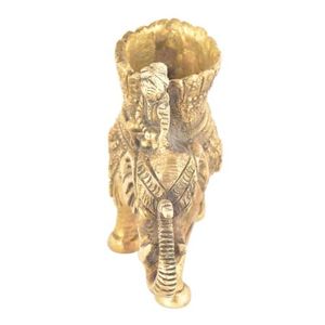 High Quality Handmade Traditional Elephant <b>Candle</b> <b>Holder</b> Golden <b>Brass</b> Sample Available Decorative Wedding Christmas Decoration - Product Image 3