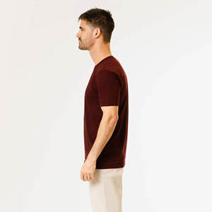 Custom T-<b>Shirt</b> with Your Image for <b>Men</b> Solid colors 100% Cotton Grey Crew Neck Regular Plain Top Cotton T <b>Shirts</b> Brand Quality - Product Image 5