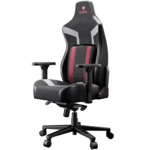 Silla de Gaming para oficina en casa, asiento grueso con soporte Lumbar ajustable 4D incorporado, respaldo alto, cojín de trabajo