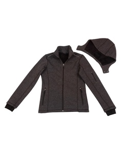 Invierno al aire libre al por mayor logotipo personalizado Softshell entrenamiento poliéster chaqueta cortavientos con capucha para hombres y mujeres - Product Image 3