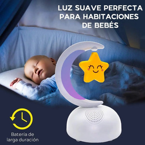 Bluetooth Speaker with LED <b>Lights</b>, Rechargeable FM Radio, Moon Design - Assorted Colors - Product Image 4