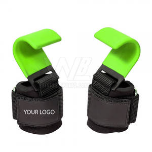 Haute qualité néoprène noir haltérophilie Fitness crochets sangles de soutien du poignet écologique séchage rapide unisexe exercice de gymnastique - Product Image 1