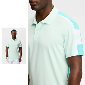 Polo respirant à dos en maille, séchage rapide, évacuation de l'humidité, panneau d'épaule, OEM ODM - Product Image 1
