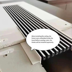 Nouvelle conception 2026, <span class=keywords><strong>grille</strong></span> d'aération en PP rectangulaire blanche et noire, <span class=keywords><strong>grille</strong></span> d'aération artistique <span class=keywords><strong>de</strong></span> nouvelle conception - Product Image 4