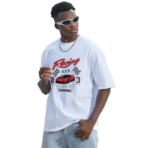 Fabricant de vêtements, impression personnalisée, broderie, t-shirts oversize en coton 100% 260 g/m² pour hommes - Product Image 5