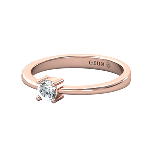 Anillo de oro macizo de 14 quilates, nuevo diseño elegante, anillos de joyería fina con diamantes reales de corte redondo, anillo OEM, ajuste de punta al por mayor ODM - Product Image 4