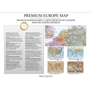 Jeu de puzzle de la carte d'Europe, design anglais personnalisé, 2000 pièces, 96,6 x 68,8 cm, échantillon gratuit avec personnalisation du logo - Product Image 6