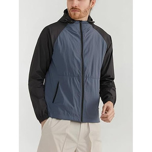 Veste coupe-vent pour homme, vente en gros, nouvelle mode, veste coupe-vent unie pour homme, coupe-vent imperméable - Product Image 3