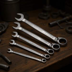 Juego de Llaves Combinadas de Trinquete Reversibles Usag de 5 Piezas con Anillo de Bloqueo, Producto Multifuncional - Product Image 3