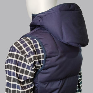 2025 nouveauté gilets chaud hiver hommes gilet pour hommes Logo personnalisé sans manches à capuche bulle respirant bouffant gilet veste - Product Image 6