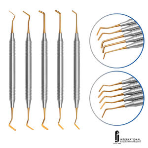 Ensemble d'instruments chirurgicaux dentaires en titane de qualité supérieure de 5 pièces Instruments de remplissage composites de restauration manuelle - Product Image 3