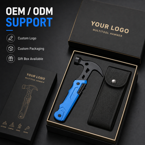 Tactical Multi-Tool <strong>Hammer</strong> with 2Cr13 Steel Blade Aluminum Handle Multi-function Claw <strong>Hammer</strong> for Survival Camping Car Emergency - Product Image 2
