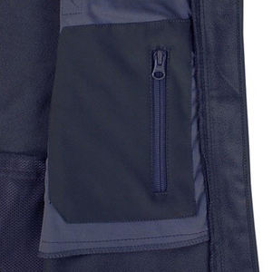 Chaqueta azul Softshell Security Guard Logo reflectante 100% poliéster forro polar ligero chaqueta de seguridad Softshell - Product Image 4