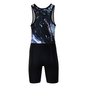 Design personnalisé GYM Haltérophilie et Lutte Singlet Vente en gros d'usine Powerlifting Singlet avec Logo avant - Product Image 3