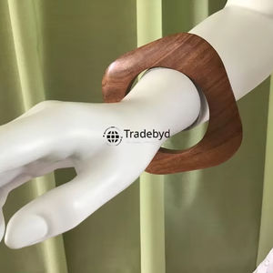 กำไลไม้ที่สง่างามสำหรับผู้หญิงเครื่องประดับอินเทรนด์ขายส่งทำด้วยมือโดย tradebyd - Product Image 1