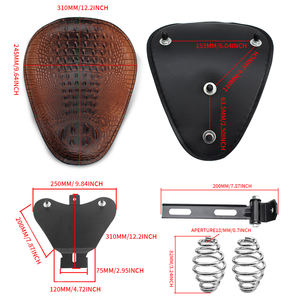 Universel Moto Bobber Moto Solo Siège Chopper <span class=keywords><strong>Selle</strong></span> Vintage Coussin Pièces pour <span class=keywords><strong>Harley</strong></span> <span class=keywords><strong>Davidson</strong></span> Iron 883 Sportster <span class=keywords><strong>Softail</strong></span> - Product Image 6