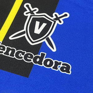 Maillot de football rétro personnalisé décontracté à séchage rapide 100% polyester manches courtes revers géométrique Service OEM disponible par sublimation - Product Image 3