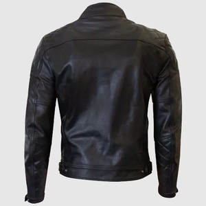 Men's Top Quality Genuine Leather Motorbike <b>Racing</b> <b>Jacket</b> Mens Black Leather Biker <b>Jacket</b> Quilted Genuine <b>jacket</b> for men - Product Image 6