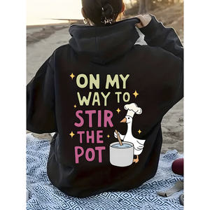 Kinitwear เสื้อสเวตเตอร์แบบสวมหัวของผู้หญิง, เสื้อฮู้ดแบบสวมหัวมีสีเดียวสำหรับใส่ในฤดูใบไม้ร่วง/ฤดูหนาวผลิตในประเทศจีน - Product Image 1