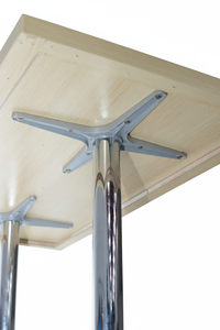 Table de salle à manger de restaurant en bois personnalisée, mobilier de café, table de bistrot, table de café avec pieds en métal pour 2 à 4 personnes - Product Image 5