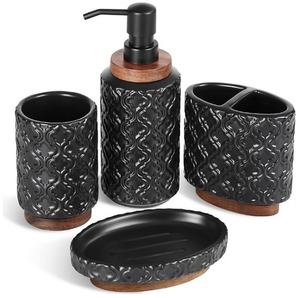 ชุดห้องน้ำเซรามิก5ชิ้นคุณภาพสูงน่าดึงดูดมากสำหรับร้านอาหารในบ้านโรงแรมที่วางสบู่ตกแต่งยอดนิยม - Product Image 6