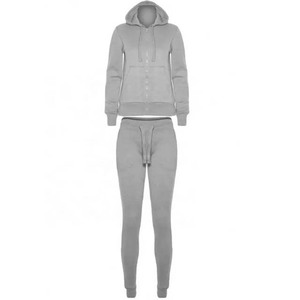 Entrenamiento personalizado Jogging Cómodo Cremallera Chándales Conjunto de dos piezas Chándales para mujeres en buena calidad con precio bajo - Product Image 6