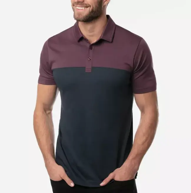 Camiseta masculina de golfe personalizada, camiseta manga corta de algodão 100