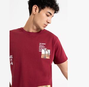 Bulk Custom Manufacturer Premium Round Neck T-shirts 220Gsm Cotton t Shirts Heavy Weight Screen Printed Crew Neck <b>Tshirts</b> Men - Product Image 5