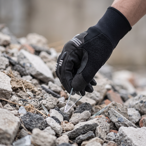 Gants de sécurité anti-coupure à coupe haute, paume en maille métallique, manchette en néoprène, résistants aux aiguilles, pour la gestion des déchets, les pompiers et les secours - Product Image 5