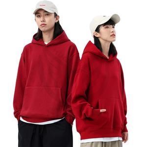 Alta calidad 100% algodón-Fleece peso personalizado Pullover Drop Shoulder Oversize Hoodie para unisex. - Product Image 1