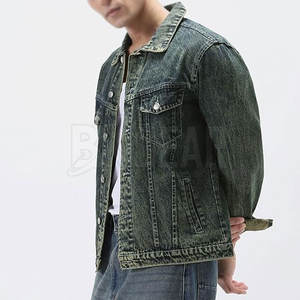 Venta caliente Nueva llegada Jeans Chaqueta para hombres Estilo único Transpirable Hombres Jeans Chaqueta en el mejor material - Product Image 3