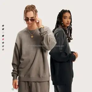 Nouvelle Arrivée : Sweat à Capuche Vintage de Haute Qualité, Col Rond, Délavé à l'Acide, Coupe Ample et Décontractée – Offre Spéciale - Product Image 3