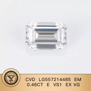 Certificado IGI Esmeralda 0.46ct E Color VS1 Diamante CVD suelto Diamante cultivado en laboratorio - Product Image 2