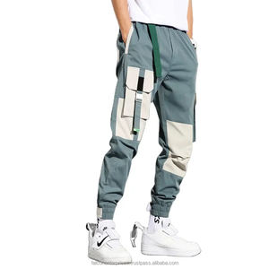 Pantalones de hombre lavados al por mayor logotipo personalizado utilidad pantalones cargo con bolsillos laterales pantalones cargo casual al aire libre pantalones de nailon - Product Image 1