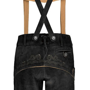 High Quality Custom Embroidered <b>Men's</b> Bavarian <b>Leather</b> Knee Length <b>Shorts</b> Lederhosen Breathable OEM Service for Adults - Product Image 6