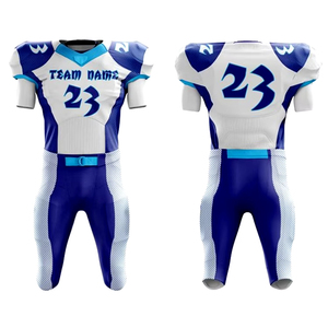 Conjunto de Jersey y Pantalón de Fútbol Americano de Alta Calidad, Diseño Sublimado Totalmente Personalizado, Tejido Resistente a Desgarros - Product Image 4