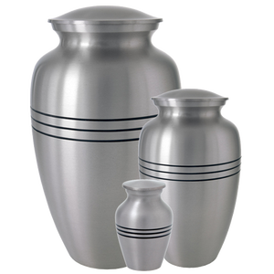 Venta caliente Nuevo diseño Urna de metal Color azul Urna de cremación Precio al por mayor La mayoría de las urnas de latón macizo para cenizas humanas Suministros funerarios - Product Image 4