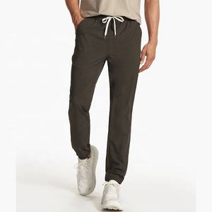 Pantalones Deportivos de Moda Personalizados, Ajustados, Ligeros, Lisos, con Bolsillo, para Entrenamiento, Cintura Elástica, de Poliéster y Elastano, para Hombre - Product Image 1