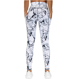 Leggings de yoga écologiques, respirants et très élastiques, pantalons de sport tendance avec couleurs et logo personnalisés, séchage rapide, service OEM/ODM - Product Image 3