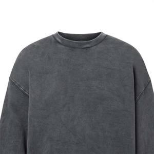 Sudadera Unisex de Forro Polar con Cuello Redondo para Invierno, con Logotipo Personalizado Bordado, Diseño Liso Teñido - Product Image 6