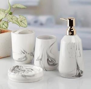 Juegos de baño de cerámica Premium de alta calidad para el hogar, restaurantes, hoteles, atractivos juegos decorativos a granel - Product Image 3