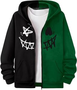 เสื้อฮู้ดผู้ชายสไตล์ลำลองสำหรับฤดูหนาว ผ้าฟลีซ พิมพ์ลายดิจิทัล สีพื้น ระบายอากาศ กันลม ผ้าฝ้าย 100% ขายดี - Product Image 5
