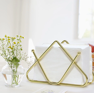 Best Seller Gold Plated Metal Napkin Holder At Reasonable Price Restaurant <b>Wedding</b> Table Decor Dinnerware <b>Tissue</b> Holder - Product Image 5