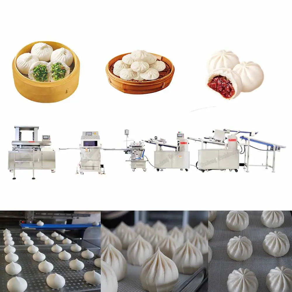 automatic baozi production line bun production line mantuo Making machine hot sale baozi production line