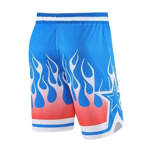 Short de fitness athlétique en tissu maillé de haute qualité pour hommes Short de basket-ball personnalisé avec cordon de serrage respirant tricoté - Product Image 5