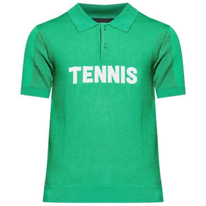 Polo ajustado de alta calidad para hombre para el verano, nuevas camisas de solapa de punto acanalado con cierre de botones y técnicas bordadas - Product Image 1